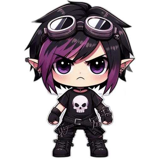 weapon, staff, pixel art, cyberpunk, concept art, cartoon, dark, chibi-style transparent PNG cut-out