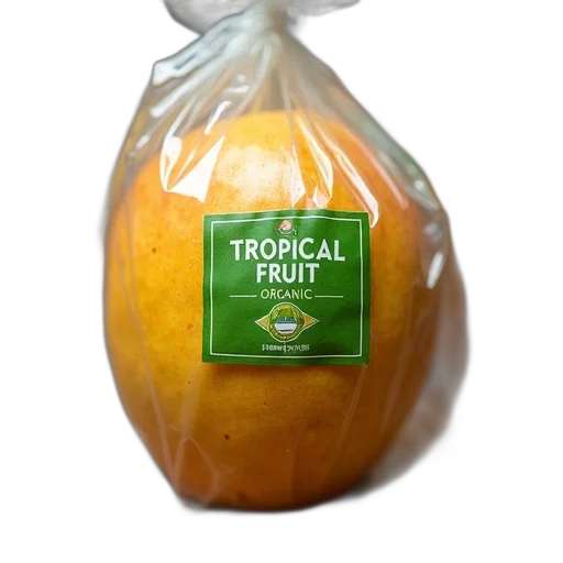 food, bottle, jacket, photorealistic, 3d render, ripe, mango, placed transparent PNG cut-out