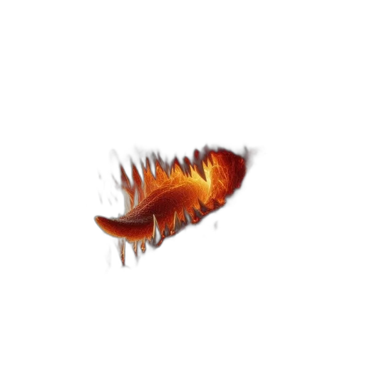 dragon, creature, hair, animal, pixel art, 3d render, concept art, photorealistic transparent PNG cut-out