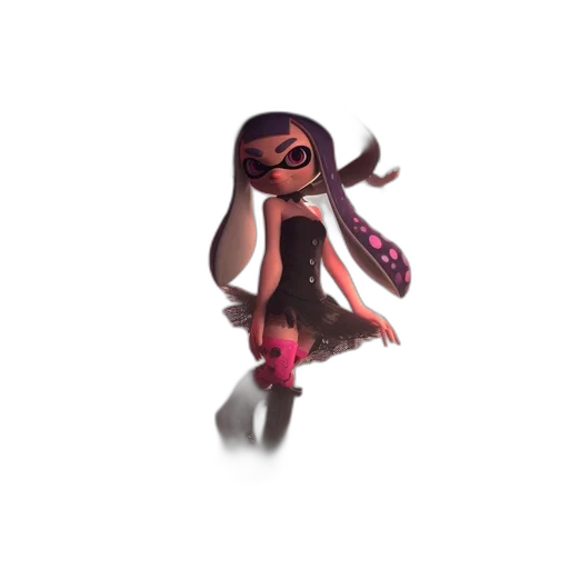 dress, weapon, creature, hair, 3d render, concept art, pixel art, cartoon transparent PNG cut-out