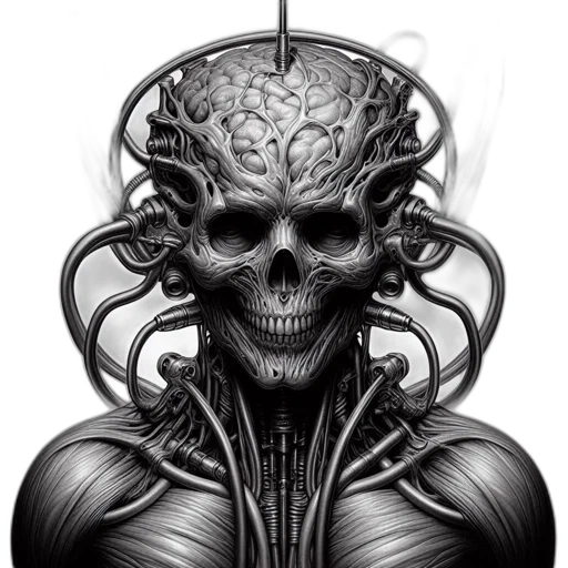 mask, face, robot, crown, cyberpunk, concept art, photorealistic, comic book art transparent PNG cut-out