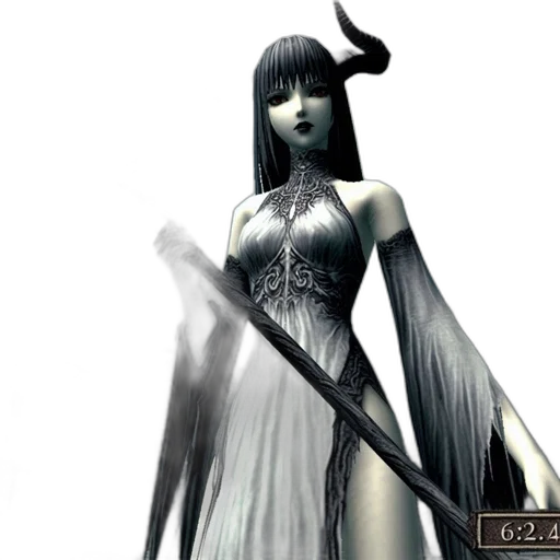 staff, sword, concept art, fantasy art, 3d render, monochrome, dark, female transparent PNG cut-out