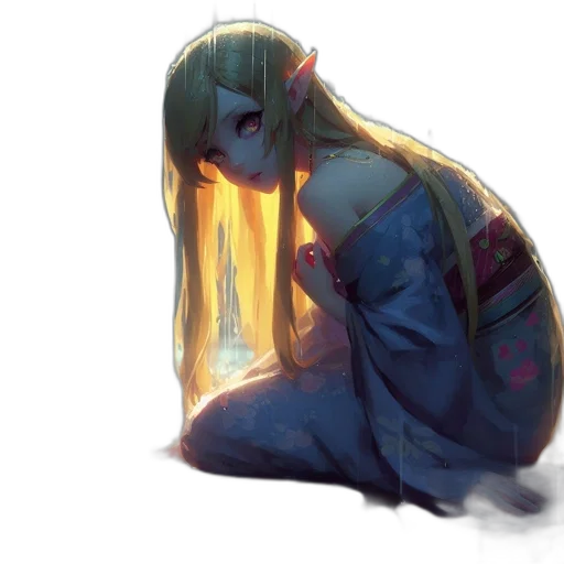 mask, creature, dress, face, concept art, anime, watercolor, pixel art transparent PNG cut-out
