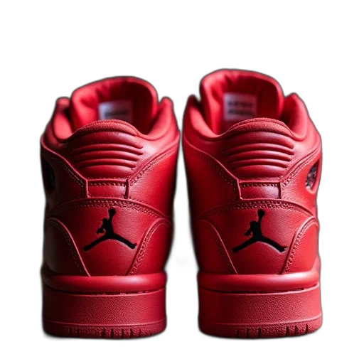 shoes, 3d render, red, air transparent PNG cut-out