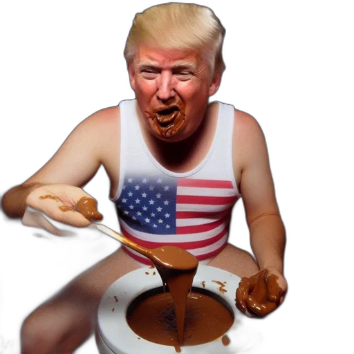 food, creature, person, depicted, through, digital, editing, eats transparent PNG cut-out