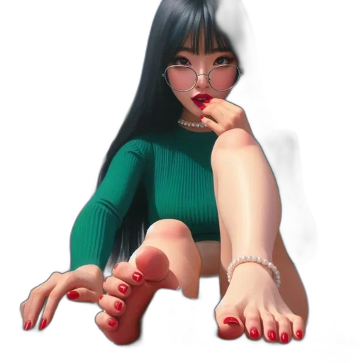 shoes, jewelry, dress, 3d render, concept art, photorealistic, fantasy art, red transparent PNG cut-out