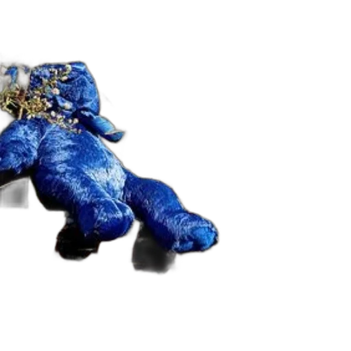 jewelry, dragon, creature, animal, 3d render, blue, teddy, bear transparent PNG cut-out
