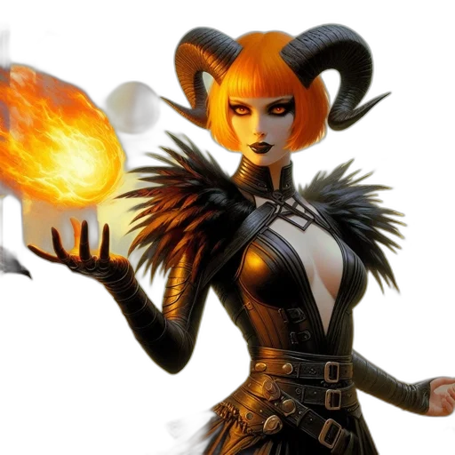 staff, concept art, fantasy art, comic book art, 3d render, fire, fantastical, figure transparent PNG cut-out