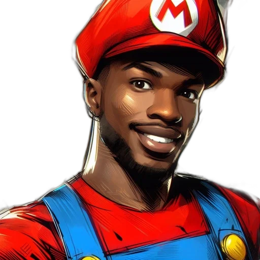 face, hat, comic book art, cartoon, concept art, photorealistic, man, wearing transparent PNG cut-out