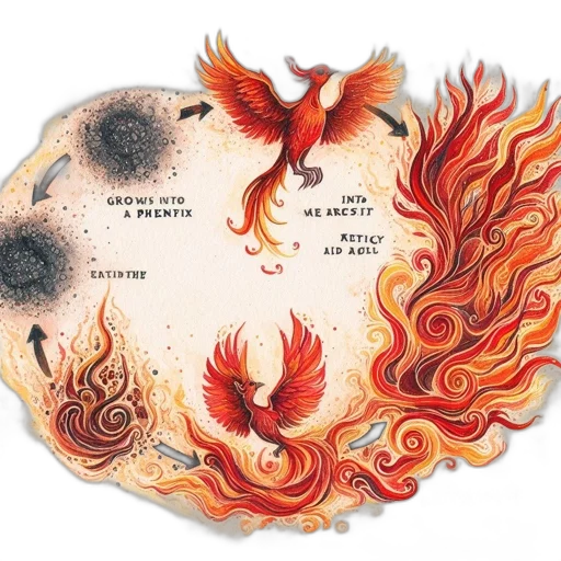 dragon, fantasy art, concept art, watercolor, fire, illustration, shows, lifecycle transparent PNG cut-out