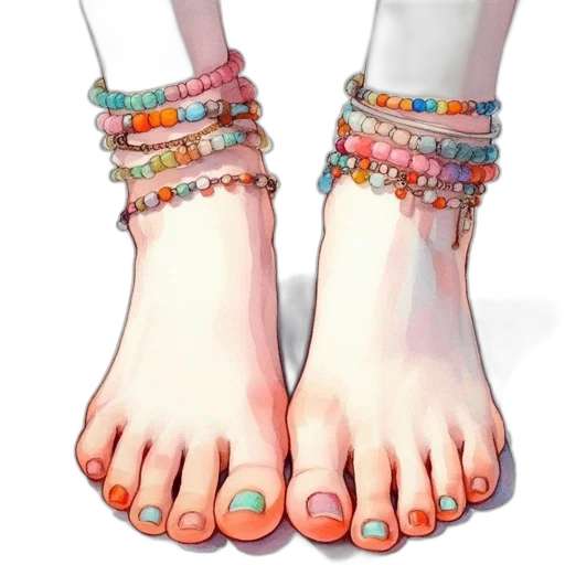 jewelry, shoes, 3d render, photorealistic, vaporwave, concept art, pastel, neon transparent PNG cut-out