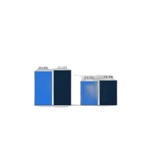 3d render, pixel art, blue, monochrome, colorful, dark, bar, chart transparent PNG cut-out