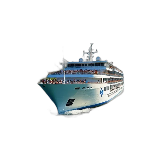 staff, 3d render, photorealistic, concept art, large, white, blue, cruise transparent PNG cut-out