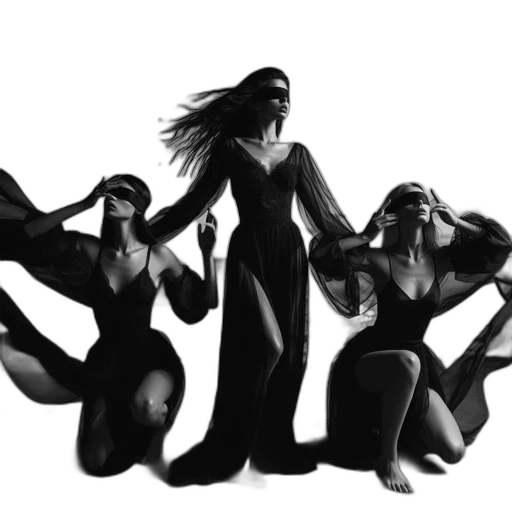 dress, concept art, fantasy art, comic book art, 3d render, fire, underwater, dark transparent PNG cut-out