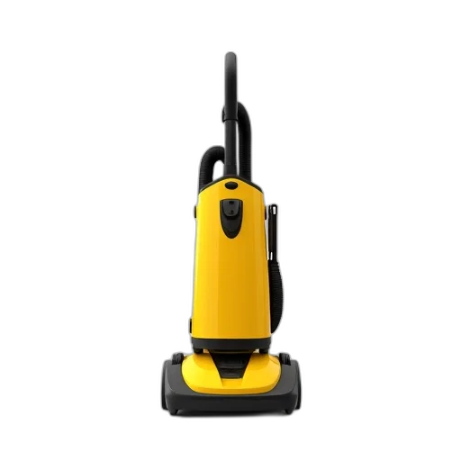 staff, robot, weapon, 3d render, yellow, black, upright, vacuum transparent PNG cut-out