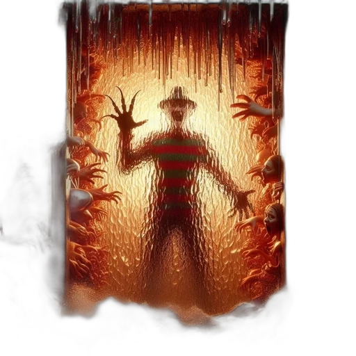 creature, robot, mask, concept art, comic book art, fantasy art, pixel art, fire transparent PNG cut-out