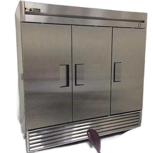robot, staff, furniture, 3d render, large, stainless, steel, refrigerator transparent PNG cut-out