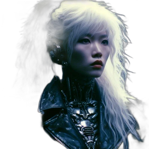 face, dragon, robot, hair, cyberpunk, fantasy art, photorealistic, concept art transparent PNG cut-out
