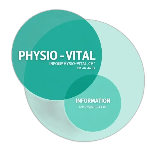 stylized, image, featuring, three, circular, elements, teal, background transparent PNG cut-out