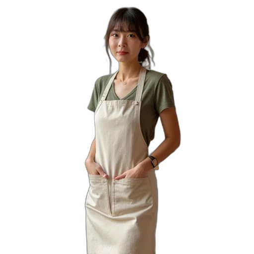dress, staff, jewelry, photorealistic transparent PNG cut-out
