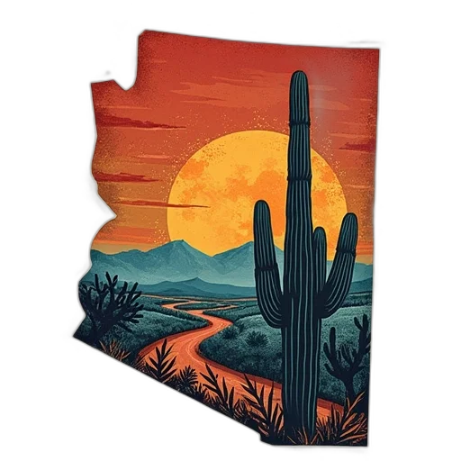 watercolor, concept art, sunset, red transparent PNG cut-out