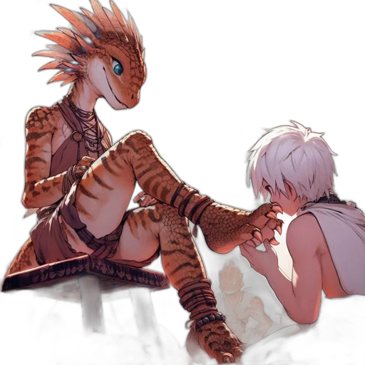 dragon, creature, weapon, animal, concept art, fantasy art, pixel art, anime transparent PNG cut-out