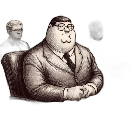 staff, furniture, jacket, face, concept art, cartoon, comic book art, fantasy art transparent PNG cut-out