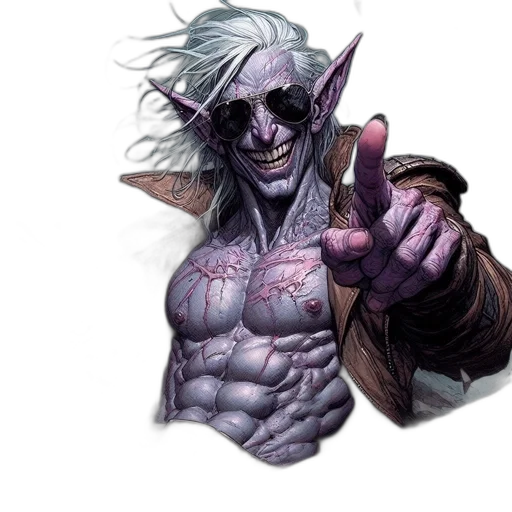 fantasy art, concept art, comic book art, photorealistic, character, distinctive, features, confident transparent PNG cut-out