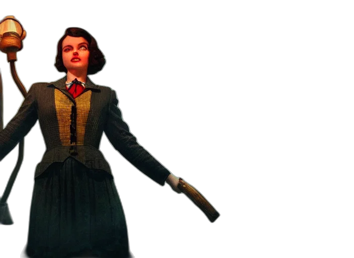 staff, jacket, dress, weapon transparent PNG cut-out