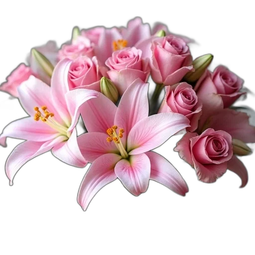 flower, crown, jewelry, photorealistic transparent PNG cut-out