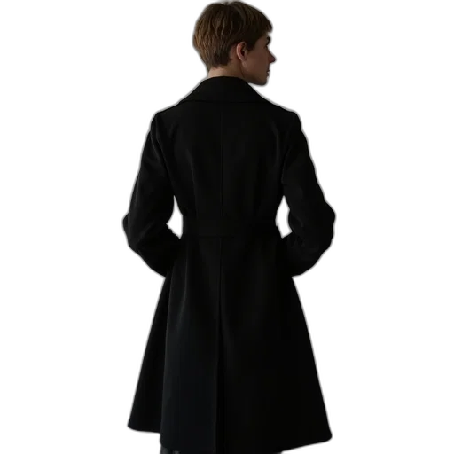 jacket, dress, staff, hat transparent PNG cut-out