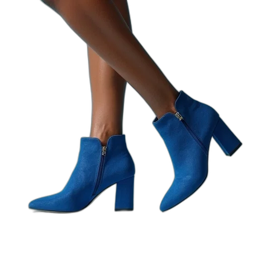 shoes, 3d render, blue, photo transparent PNG cut-out