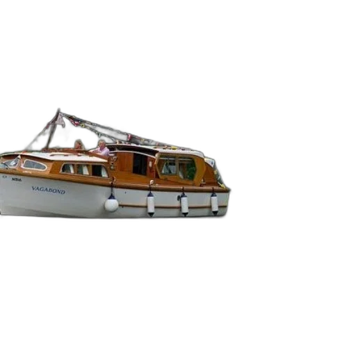 3d render, photorealistic, concept art, boat transparent PNG cut-out
