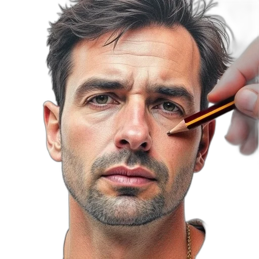 face, hair, staff, weapon, photorealistic, oil painting, watercolor, concept art transparent PNG cut-out
