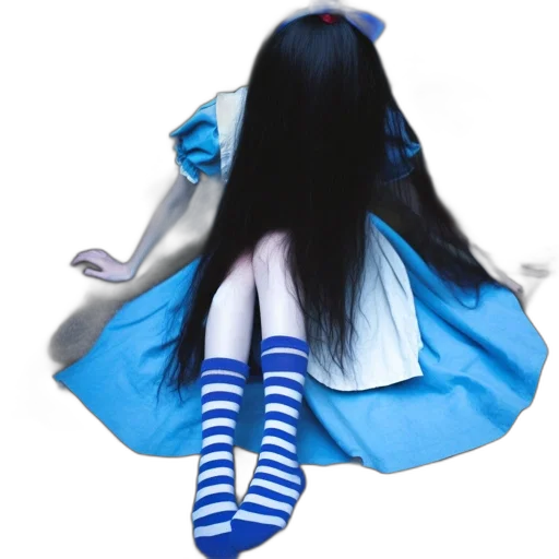 dress, hair, shoes, creature, 3d render, anime, concept art, photorealistic transparent PNG cut-out