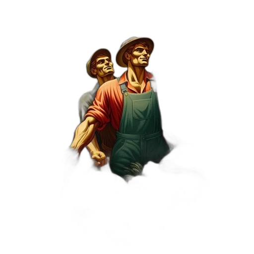 hat, staff, face, pixel art, concept art, 3d render, fantasy art, illustration transparent PNG cut-out