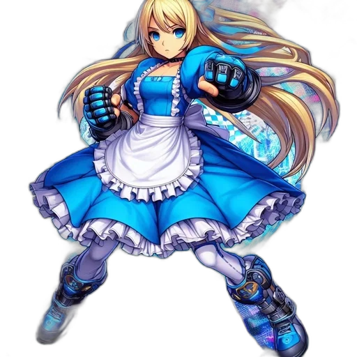 dress, weapon, staff, sword, anime, concept art, pixel art, fantasy art transparent PNG cut-out