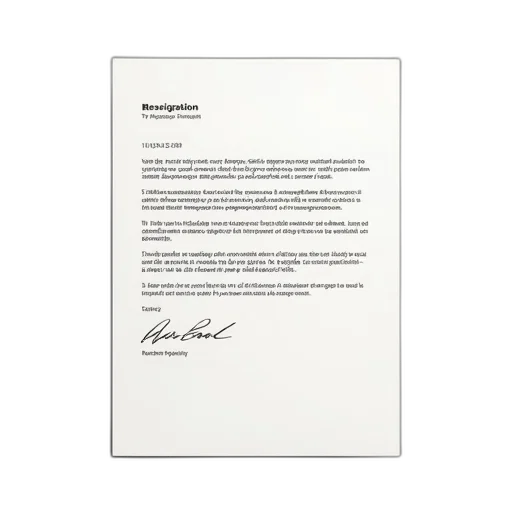 letter, resignation, employee, employer transparent PNG cut-out