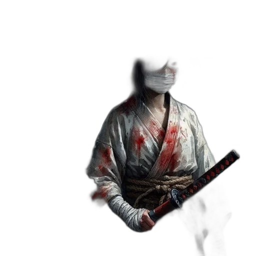 weapon, staff, jacket, sword, concept art, photorealistic, pixel art, 3d render transparent PNG cut-out