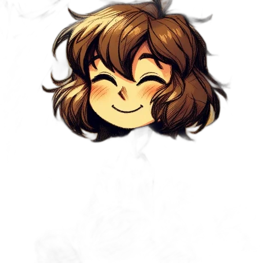 hair, face, crown, staff, pixel art, watercolor, anime, concept art transparent PNG cut-out