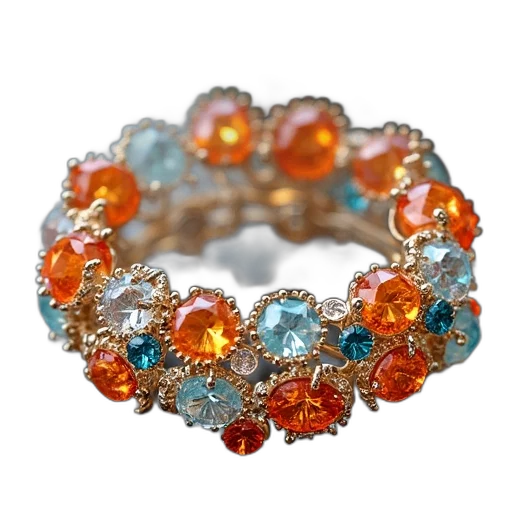 jewelry, crown, vintage, colored transparent PNG cut-out