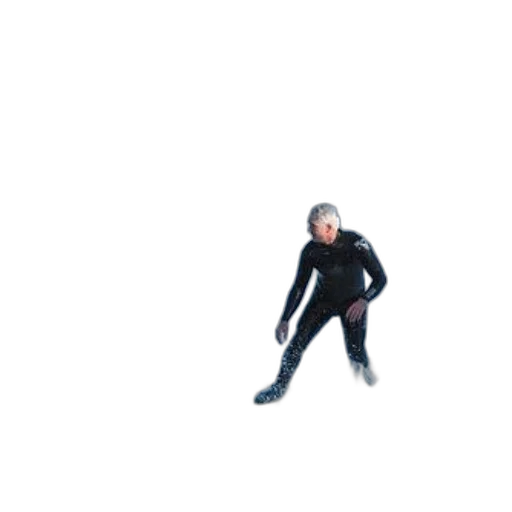 jacket, creature, robot, staff transparent PNG cut-out