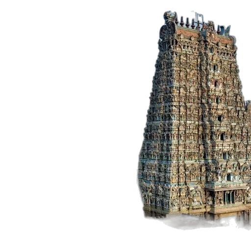 building, dress, 3d render, concept art, detailed, view, meenakshi, amman transparent PNG cut-out