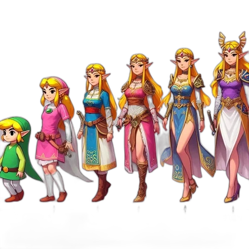 crown, dress, sword, concept art, pixel art, 3d render, fantasy art, pastel transparent PNG cut-out