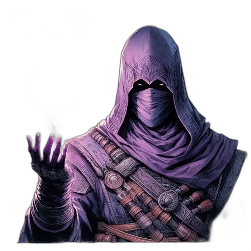 mask, staff, face, weapon, concept art, fantasy art, photorealistic, comic book art transparent PNG cut-out
