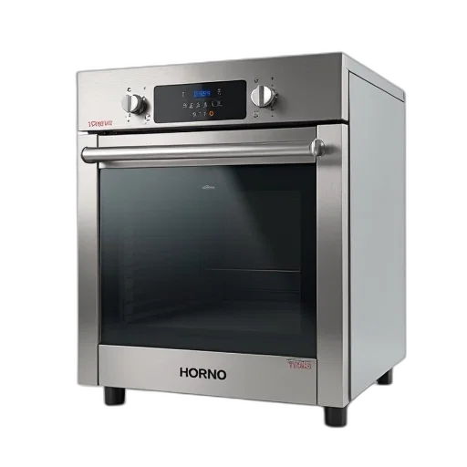 food, robot, 3d render, modern, stainless, steel, commercial, oven transparent PNG cut-out