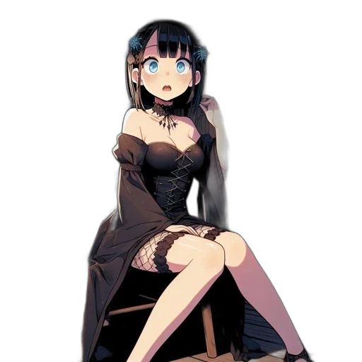 dress, crown, weapon, furniture, anime, pixel art, concept art, fantasy art transparent PNG cut-out