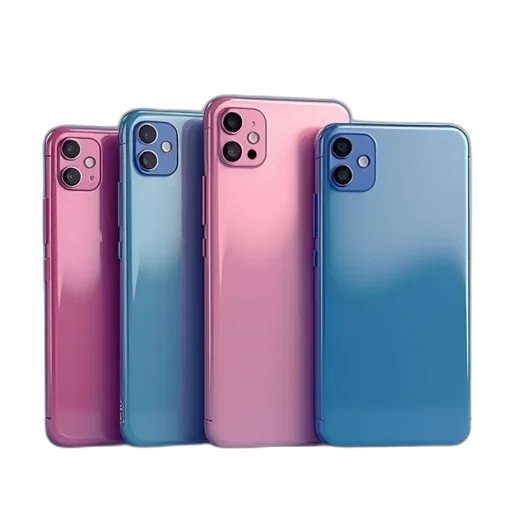 3d render, vaporwave, pastel, blue transparent PNG cut-out
