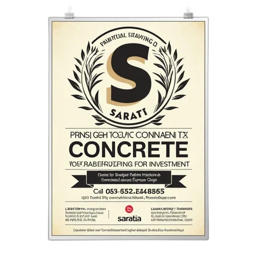 second, image, promotional, poster, company, called, saratis, offers transparent PNG cut-out