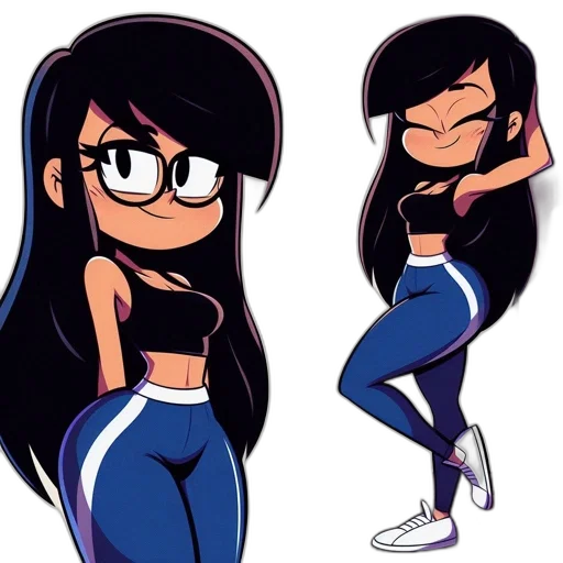 cartoon, concept art, anime, comic book art, neon, blue, dark, two transparent PNG cut-out
